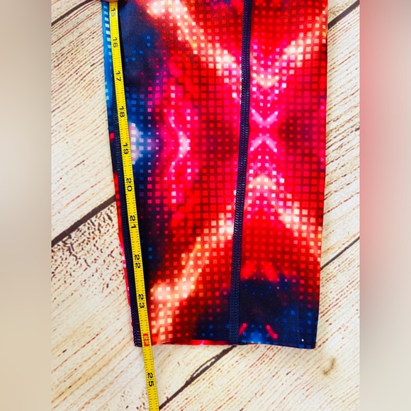 Grrrl Women’s Colorful Disco Chloe/Angel Size High Rise Athletic Leggings NWT - Picture 4 of 7